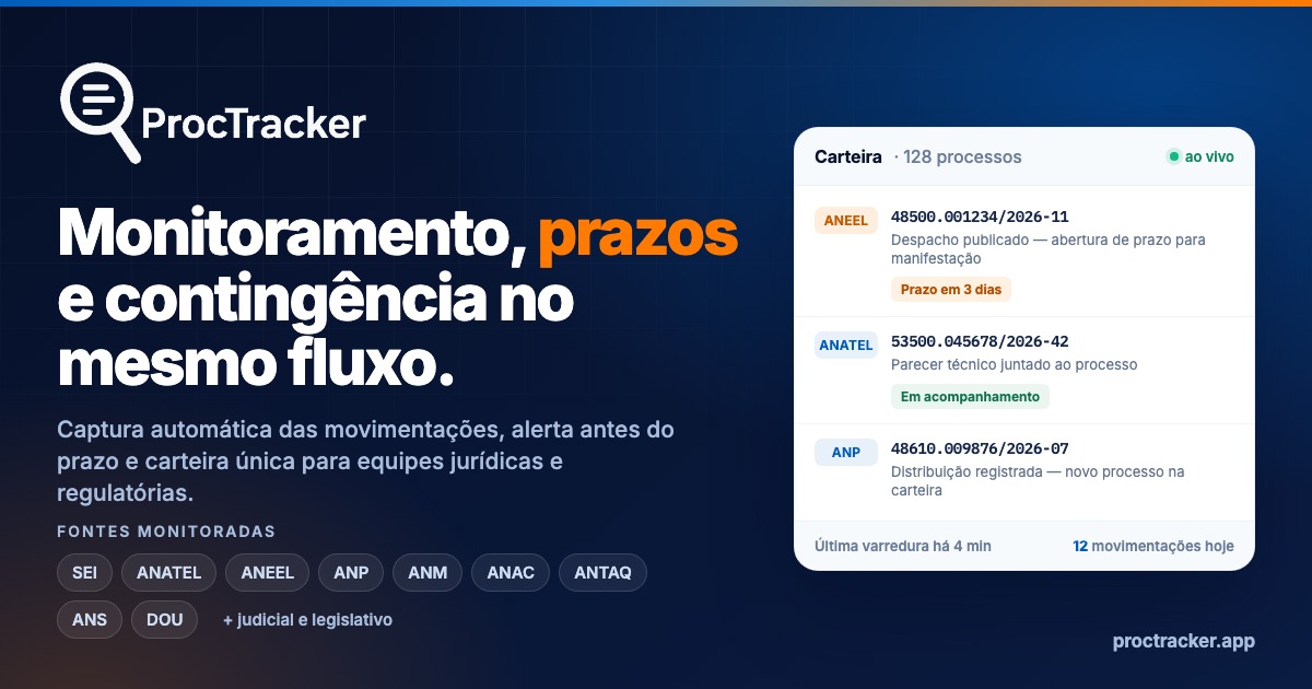 IAM: Consulta Pública 31/2026 da ANEEL — Blog ProcTracker